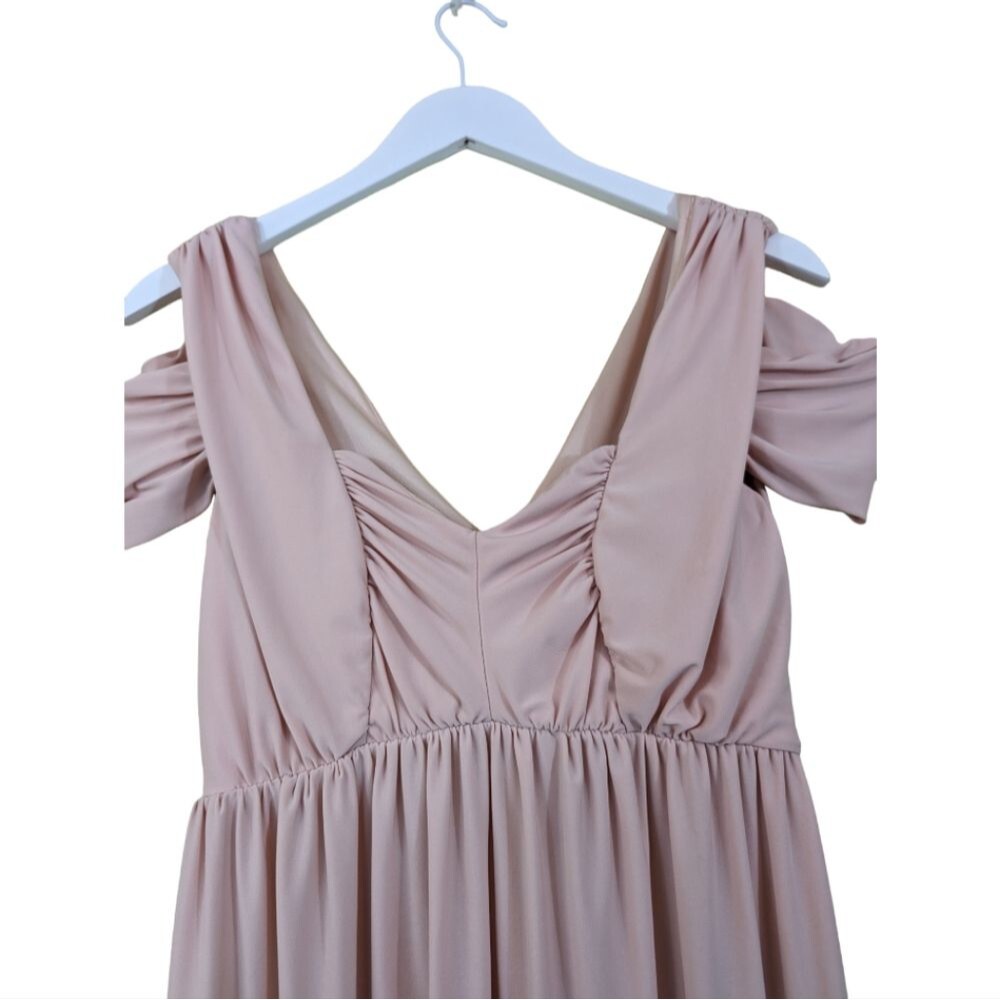 ASOS dress Drape‎ Cold Shoulder Maxi wedding bridesmaid 4 - Picture 4 of 6